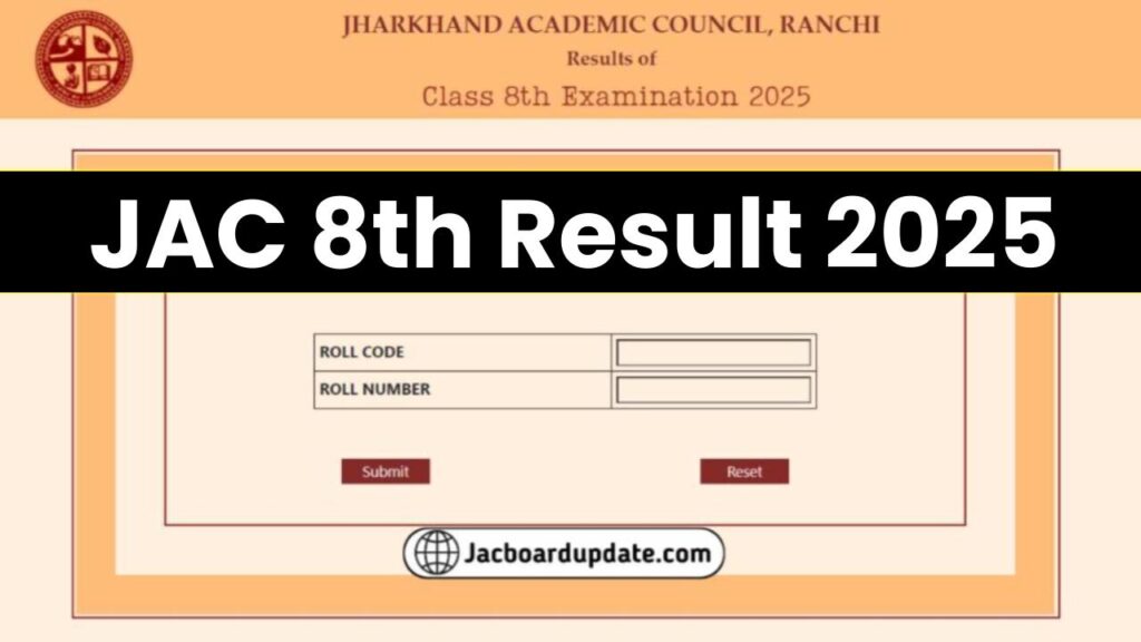 JAC 8th Result 2025