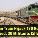 Pakistan Train Hijack 190 Hostages Freed, 30 Militants Killed