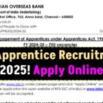 IOB Apprentice Recruitment 2025: Apply Online for 750 Posts – Direct Links Here!