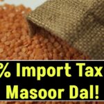 10% Import Tax on Masoor Dal! Why Did the Government Take This Big Decision?