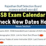 RSMSSB Exam Calendar 2025: Revised Exam Schedule Released, Check New Dates Here!